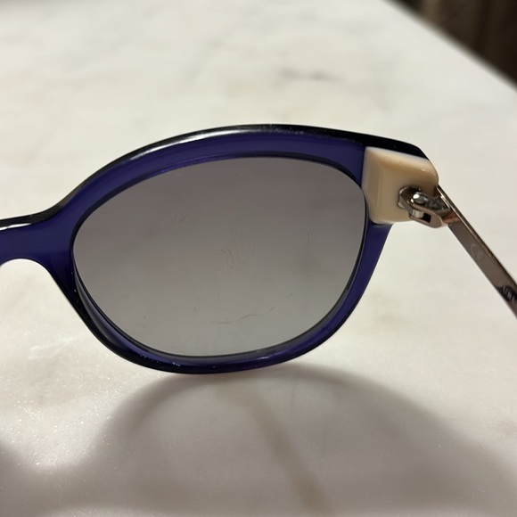 FURLA SUNGLASSES SFU257K 53-18-135 T31P Navy Blue Gold Metal Lightweight Women’s main image 8